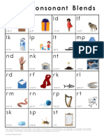 Final Consonant Blends Chart