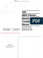 BMW 318i 318is 318ic 1991electrical Troubleshooting Manual