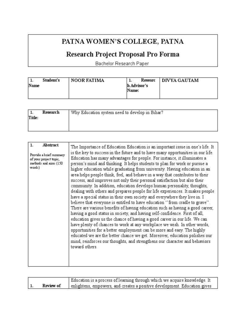 Proposal Format PWC | PDF