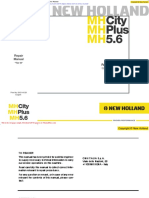 New Holland Wheel Excavator Mh5 6 Mhpus Mhcity Tier3 en Service Manual