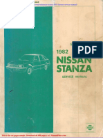 Nissan Stanza 1982 Factory Service Manual