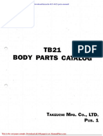 Takeuchi Tb21 Tb22 Parts Manual