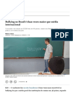 Bullying No Brasil É Duas Vezes Maior Que Média in - 230620 - 152135