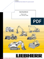 Wheel Loader Liebherr l514 Operation Manual