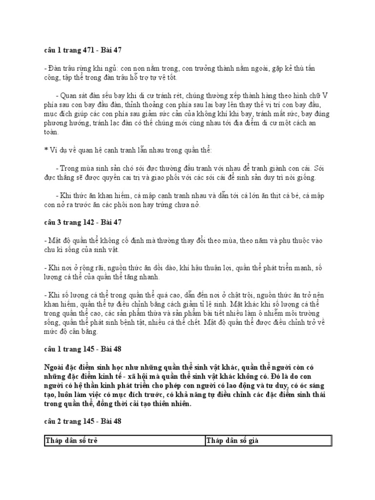 Sinh 9 | PDF