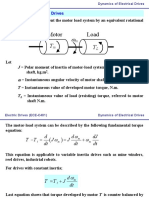 Dynamics of Electrical Drives