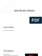 Acute and Chronic Rhinitis