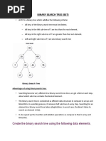 Binary Search Tree Notes