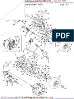 Cub Cadet Parts Manual For Model 465 4x4 Tracker SN 1h318g and Before