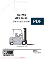 Clark SM 765 Service Manual