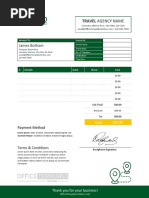 Travel Invoice Template