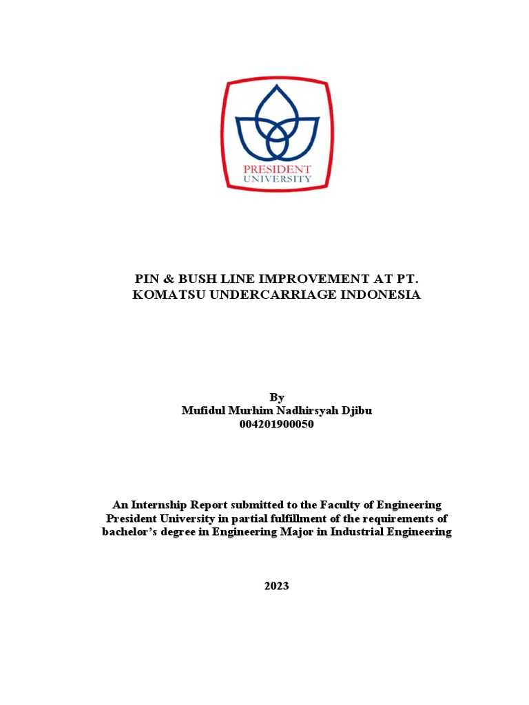 INTERNSHIP REPORT - Mufidul Murhim | PDF | Lean Manufacturing ...