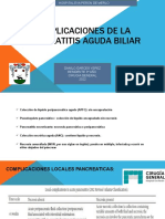 Complicaciones de La Pancreatitis Aguda