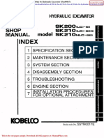 Kobelco Sk200 LC 6e Sk210 LC 6es Sk210nlc 6e Hydraulic Excavator S5yn00017e