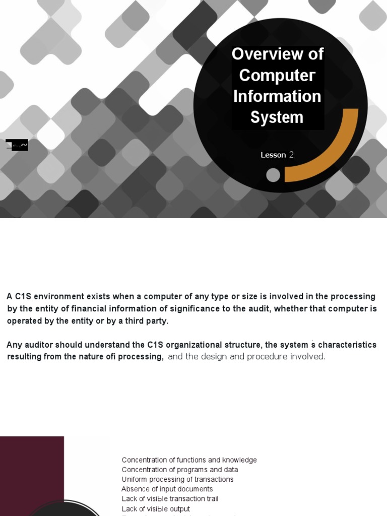 005 Overview of Computer Information System | PDF
