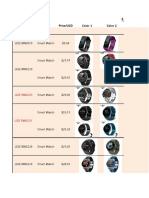 2022 LIGE Watch Product List