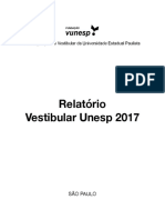 Relatório Vestibular Unesp 2017: Fundação para o Vestibular Da Universidade Estadual Paulista