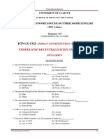 MCQ-III SEm - Indian Constitution and Politics