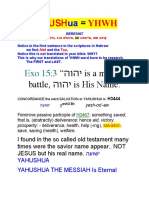 Hebrew Most High God YAHShua