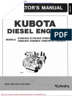 Kubota Diesel Engine Operation S Manual