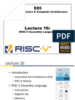 Lecture 16 - RISC-V Assembly Language