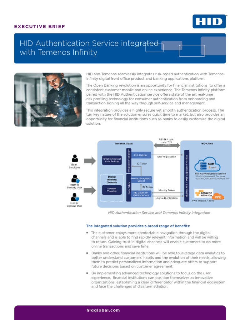 HID & Temenos Infinity Authentication Integration | PDF