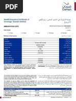 Travel Certificate