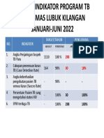 Capaian Indikator Program TB Puskesmas Lubuk Kilangan SMT 1 2022