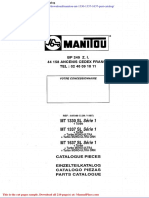 Manitou MT 1330 1337 1637 Part Catalog