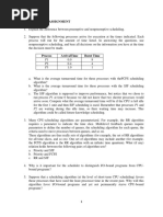 Cpu Scheduling Assignment