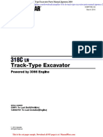 Caterpillar 318c LN Track Type Excavator Parts Manual Japonesa 2010