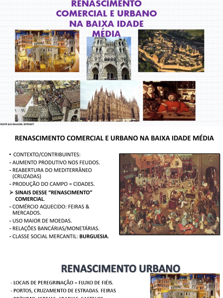 Aula - Renascimento Comercial e Urbano - em | PDF