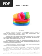 A ORIGEM DO PLÁSTICO