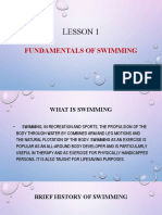 Lesson 1 Fundamentals of Swimming