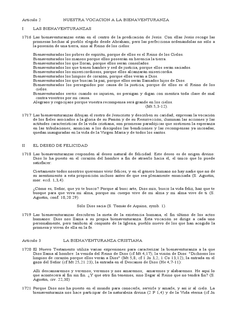 Bienaventuranzas | PDF | Bienaventuranzas | Reinado y reino de dios