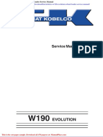 Fiat Kobelco w190 Evolution Wheel Loader Service Manual