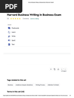 Harvard Business Writing in Business Exam Flashcards - Quizlet