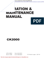 Kobelco Crawler Crane Ck2000 1f Operator Maintenance Manual S2jc10003ze09