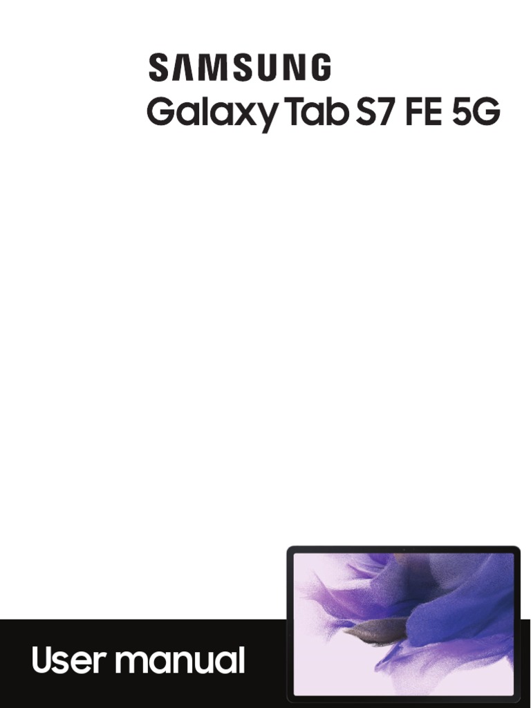 Manual Galaxy Tab S7 FE 5G | PDF | Icon (Computing) | Screenshot