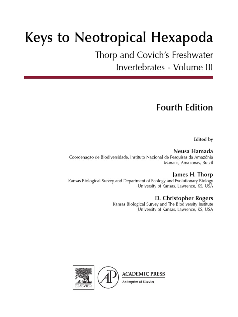 Front Matter - 2019 - Thorp and Covich S Freshwater Invertebrates | PDF
