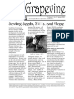 Grapevine Newsletter of Project Grow - Spring 2000