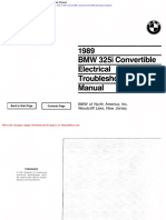 BMW 325i 1989 Convertible Electrical Troubleshooting Manual