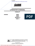 Case Forklift G Series 3 Forklift Operators Manual