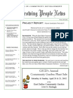 Growing People Newsletter - Winter 2001-2002