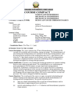 MCE433 Advanced Thermodynamics (HOD-DeAN)