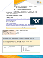 Formato de Análisis Fílmico Unidad 2 Karent Vega