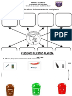 Organizador Visual Sobre Los Efectos de La Contaminación en El Planeta