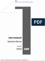 Case Crawler Dozer 550h Operators Manual