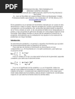 Determinacion Del Tiro Parabolico