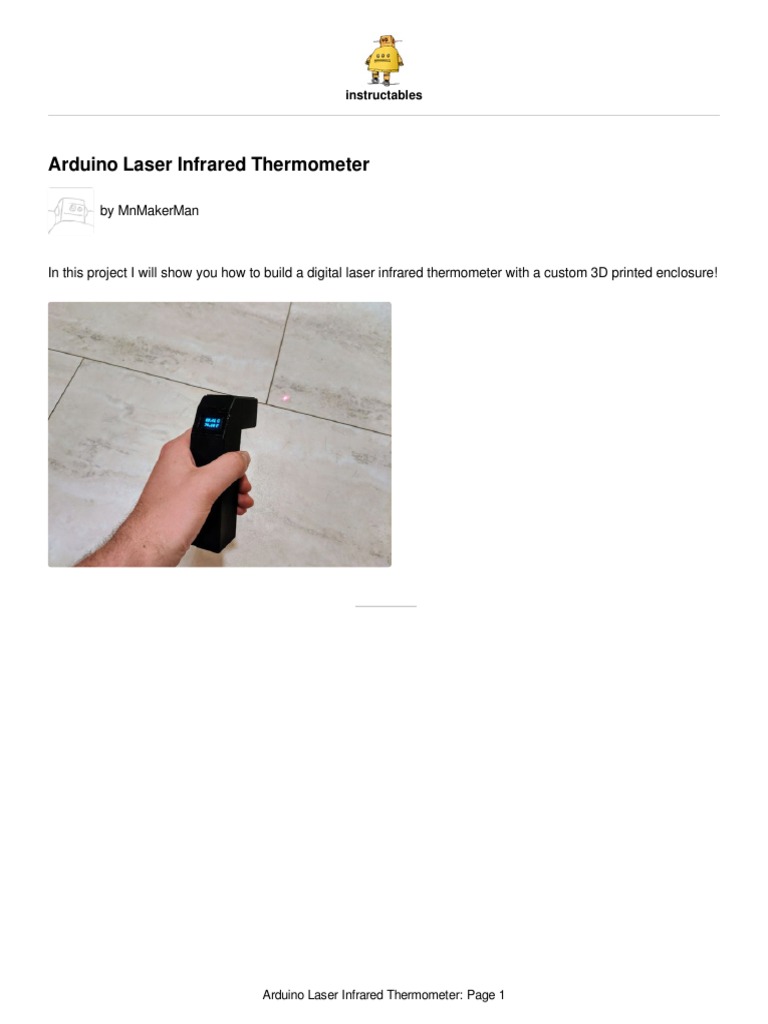 Arduino-Laser-Infrared-Thermometer | PDF | Infrared | Radiation